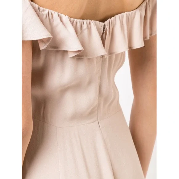 Reformation Verbena Maxi Dress Off Shoulder Sz 4 - Picture 5 of 11